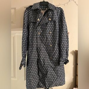 Navy/Gold Michael Kors Jacket/coat w reversible buttons, and belt. New with tag.